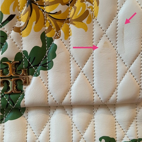 Tory Burch Floral Kira Chevron Convertible Shoulder Bag - Picture 7 of 14